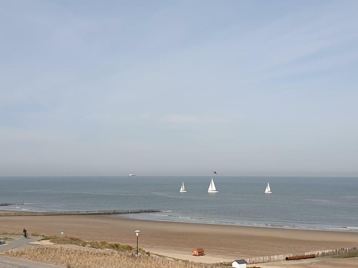 Penthouse Windkracht 10 Aan Het Strand Van Cadzand Bagian luar foto